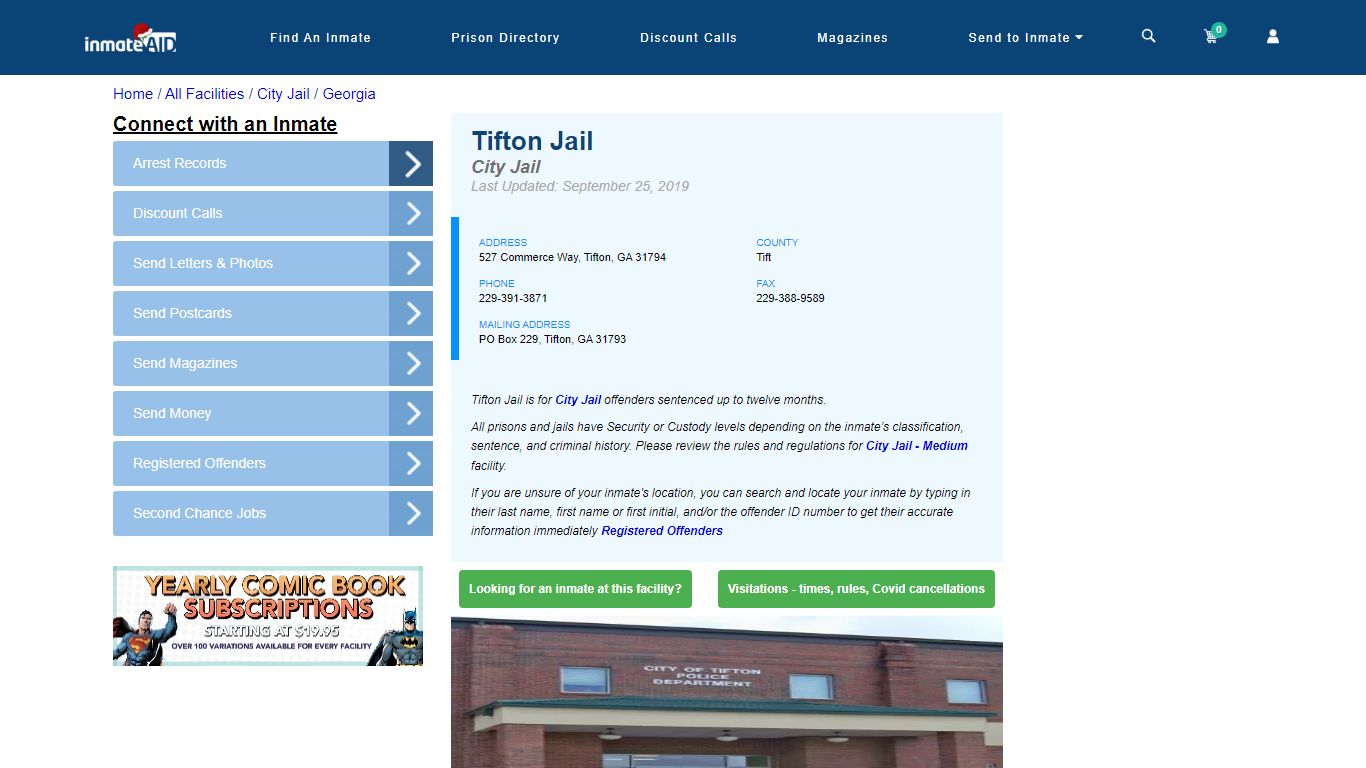 Tifton Jail | Inmate Locator